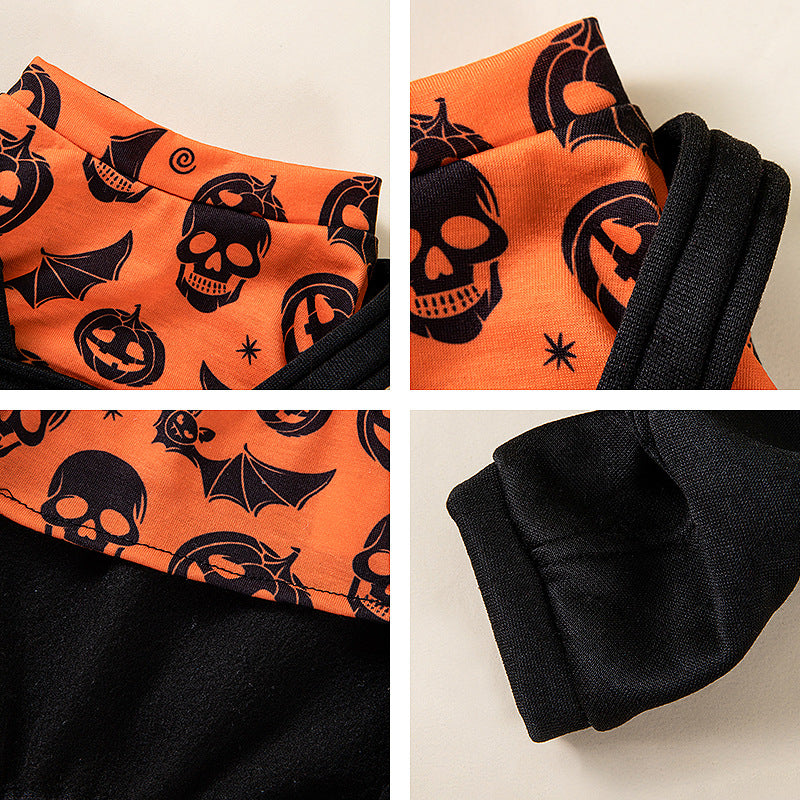 Halloween Printed Pet Costume Party Outfit